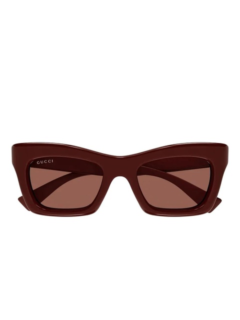 Gucci Eyewear square full-rim sunglasses - Brown - zdjęcie produktu nr 1