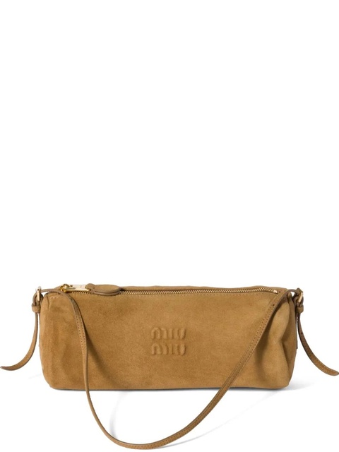 Miu Miu suede shoulder bag - Green - zdjęcie produktu nr 1