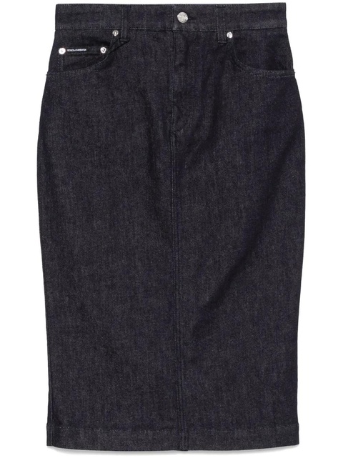 Dolce & Gabbana denim midi skirt - Blue - zdjęcie produktu nr 1