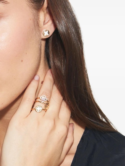 Tory Burch Mother of Pearl stud earrings - Gold - zdjęcie produktu nr 2