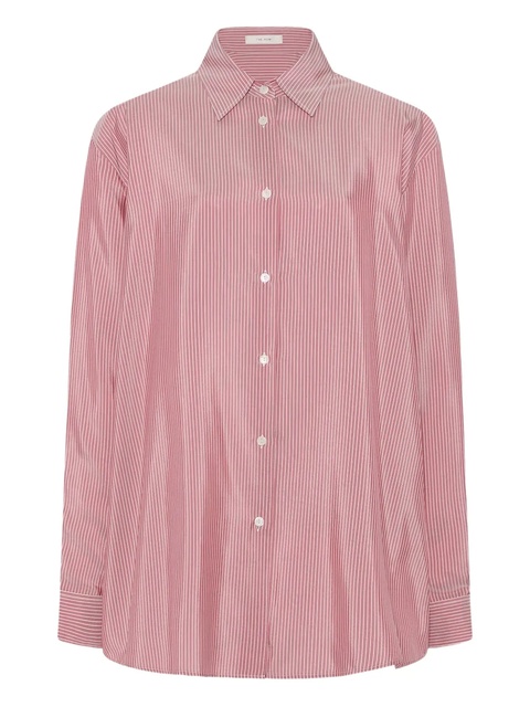 The Row stripe-pattern shirt - Red - zdjęcie produktu nr 1