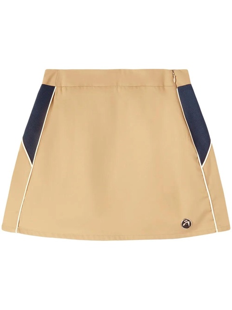 AMBUSH mesh-panelled cotton miniskirt - Neutrals - zdjęcie produktu nr 1