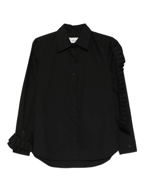 Coperni ruffle-detailing shirt - Black - zdjęcie produktu nr 1