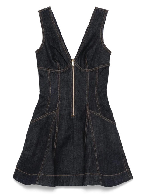Self-Portrait denim mini dress - Blue - zdjęcie produktu nr 1