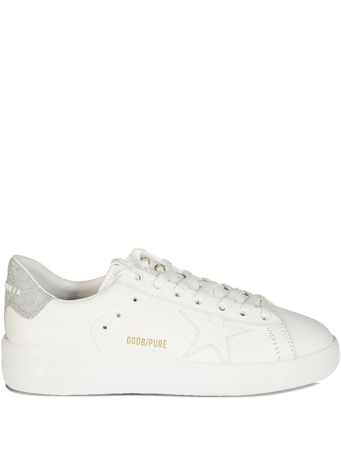 Golden Goose Pure Star glitter-detail sneakers - White - zdjęcie produktu nr 1