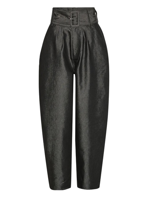 ROTATE BIRGER CHRISTENSEN belted trousers - Black - zdjęcie produktu nr 1