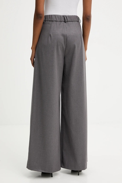 Answear.LAB spodnie damskie kolor szary szerokie high waist - zdjęcie produktu nr 2