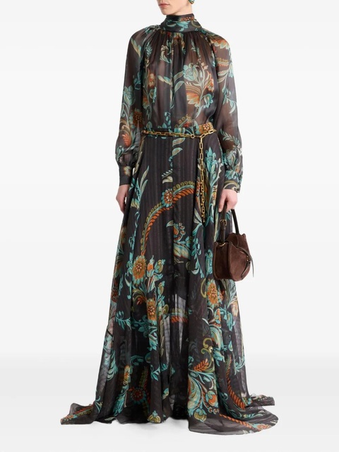 ETRO floral-print maxi skirt - Black - zdjęcie produktu nr 1