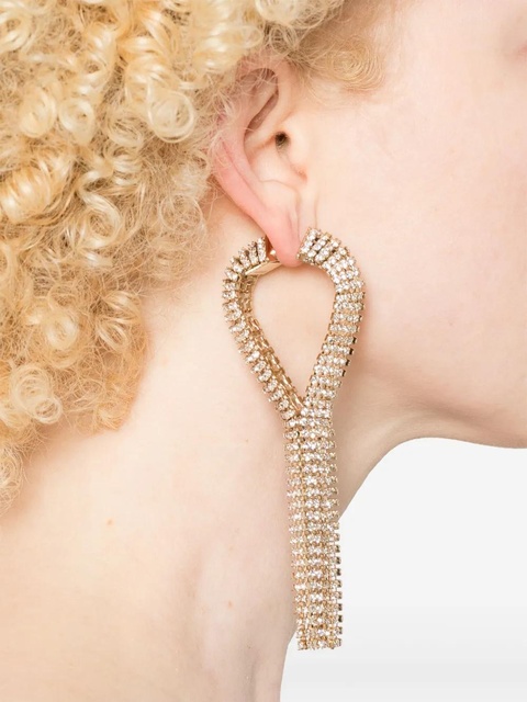 Rabanne crystal-embellished earrings - Gold - zdjęcie produktu nr 2