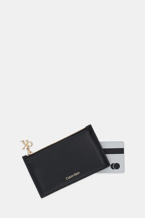 Calvin Klein portfel skórzany damski kolor czarny LV04F1076G - zdjęcie produktu nr 2