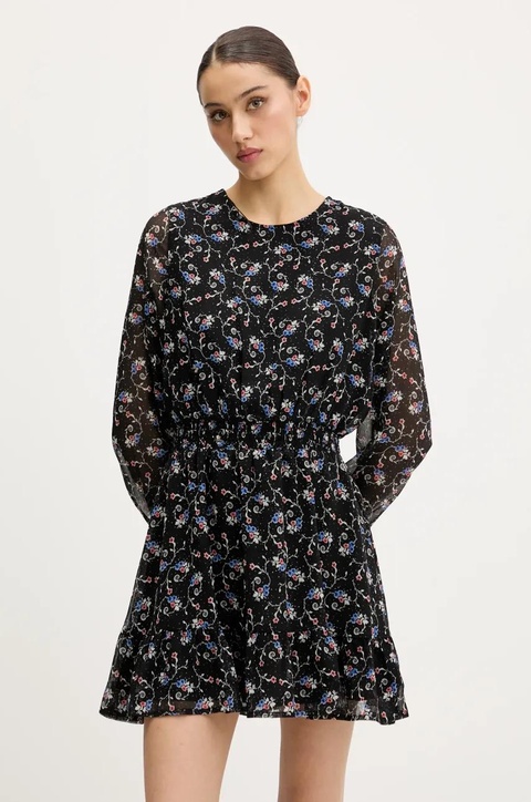 Tommy Jeans sukienka kolor czarny mini rozkloszowana DW0DW20338 - zdjęcie produktu nr 1