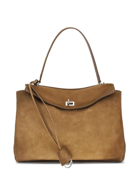 Balenciaga medium Rodeo suede tote bag - Brown - zdjęcie produktu nr 1