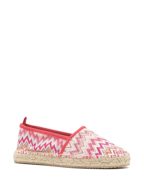 Missoni Elle zigzag-woven espadrilles - Pink - zdjęcie produktu nr 2