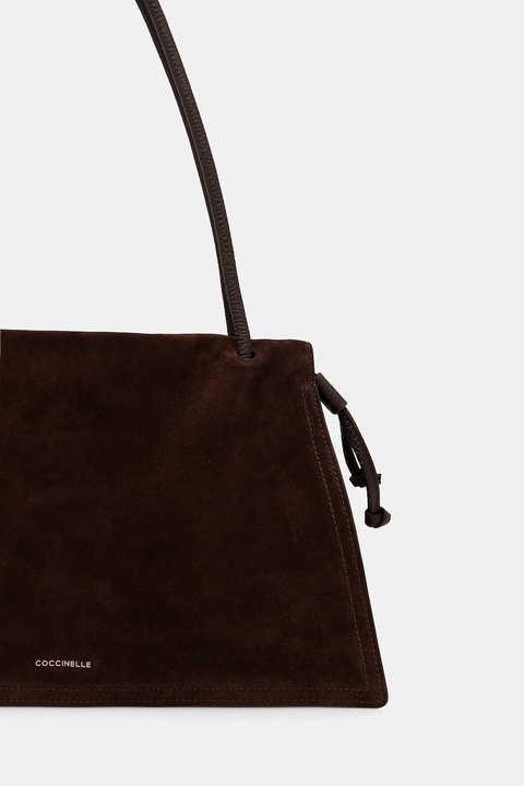 Coccinelle torebka zamszowa COCCINELLEDULSE SUEDE kolor brązowy E1.SS6.13.01.01 - zdjęcie produktu nr 2