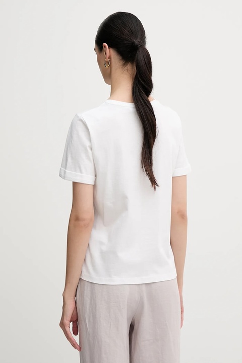 Pedro del Hierro t-shirt bawełniany damski kolor biały 4539617 - zdjęcie produktu nr 2