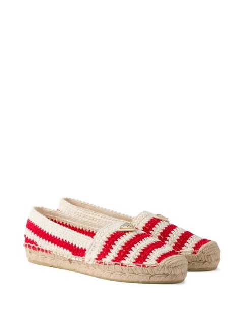 Prada striped espadrilles - Red - zdjęcie produktu nr 2