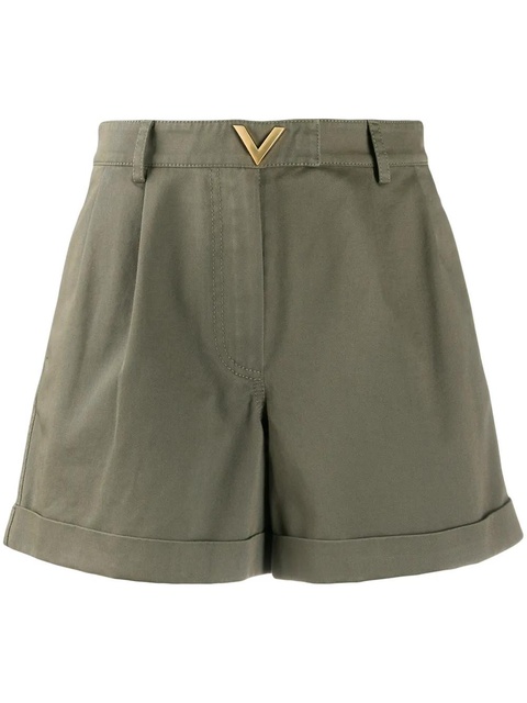 Valentino Garavani VGOLD tailored shorts - Green - zdjęcie produktu nr 1