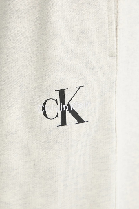 Calvin Klein Jeans spodnie dresowe damskie kolor beżowy gładkie LV047B235G - zdjęcie produktu nr 2