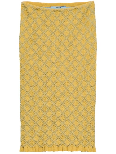 Prada cotton skirt - Yellow - zdjęcie produktu nr 1