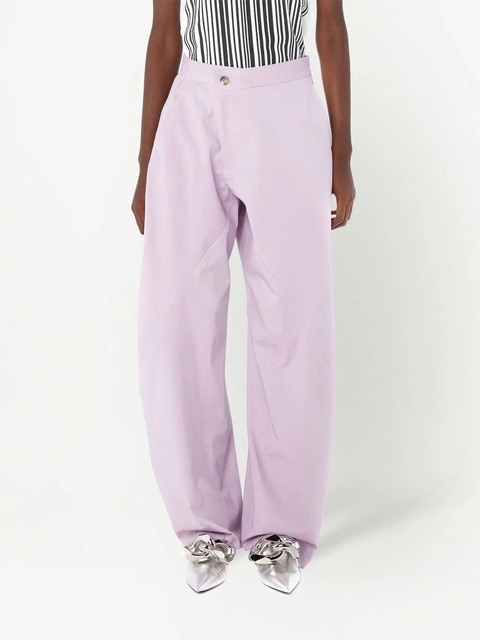 JW Anderson off-centre tapered trousers - Purple - zdjęcie produktu nr 2