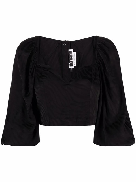ROTATE BIRGER CHRISTENSEN Irina blouse - Black - zdjęcie produktu nr 1