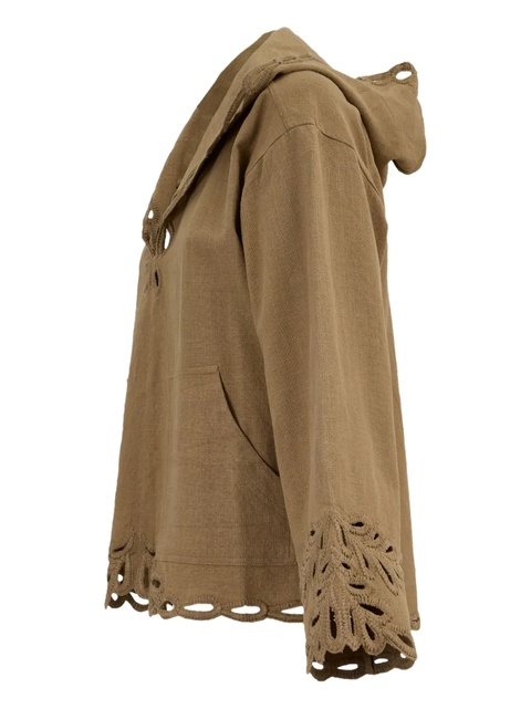 MARANT ÉTOILE Solvi cotton top - Brown - zdjęcie produktu nr 2