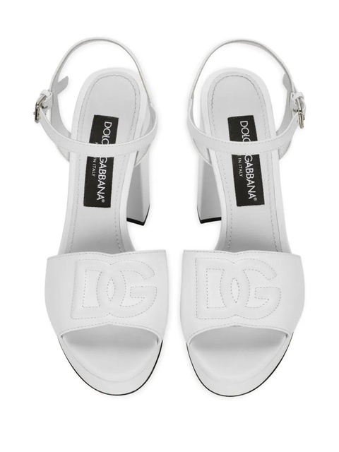 Dolce & Gabbana 85mm Keira platform sandals - White - zdjęcie produktu nr 2