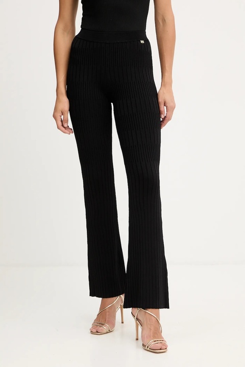 Marciano Guess spodnie JANET damskie kolor czarny dzwony high waist 5YGB29 5881Z - zdjęcie produktu nr 1