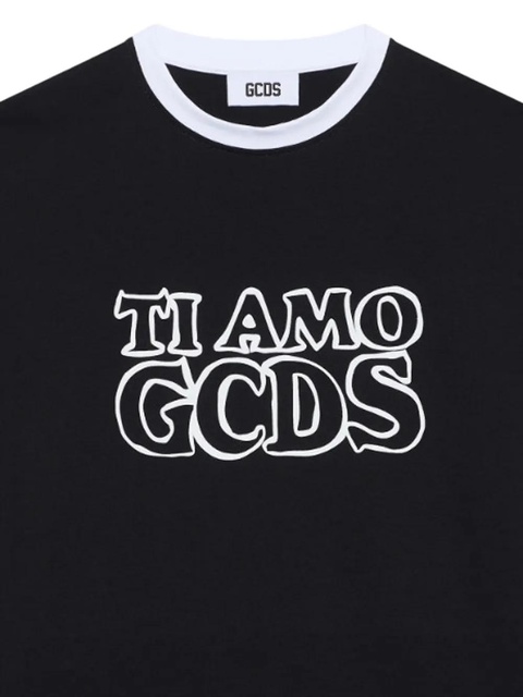 GCDS logo-print t-shirt - Black - zdjęcie produktu nr 2