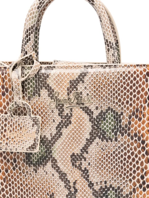 MC2 Saint Barth snake effect top handle tote bag - Neutrals - zdjęcie produktu nr 1