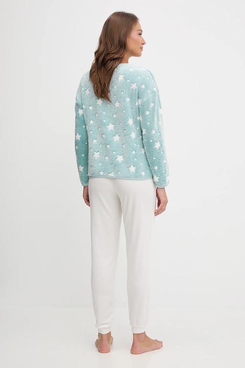 women'secret komplet piżamowy damska kolor niebieski 4752554 - zdjęcie produktu nr 2