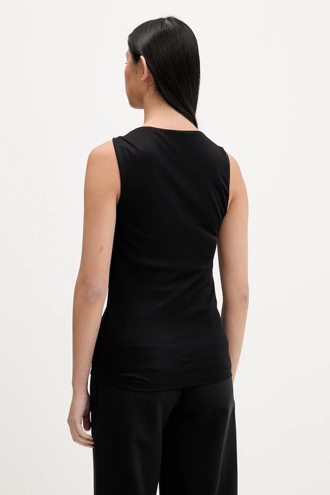 HUGO bluzka damska kolor czarny gładka 50555782 - zdjęcie produktu nr 2