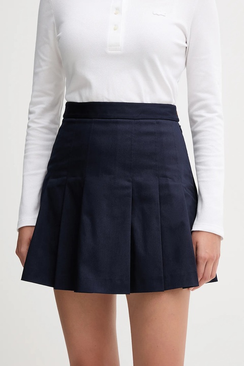 Lacoste spódnica kolor granatowy mini rozkloszowana JF8001 - zdjęcie produktu nr 1