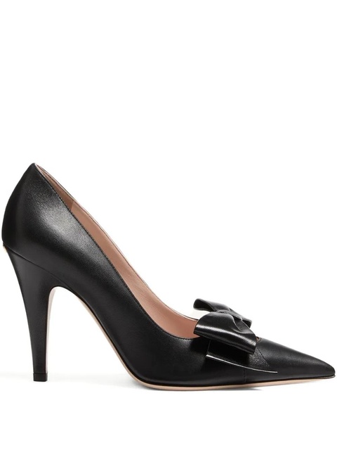 Valentino Garavani 100mm Bowow kidskin pumps - Black - zdjęcie produktu nr 1