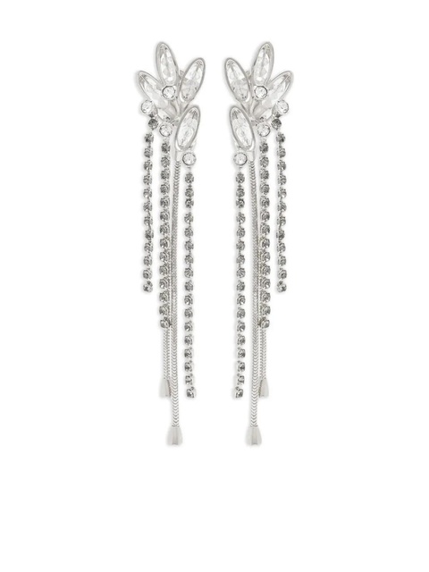 Lanvin crystal-embellished earrings - Silver - zdjęcie produktu nr 1