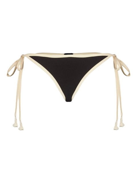 Johanna Ortiz ribbed-trim bikini bottom - Black - zdjęcie produktu nr 1