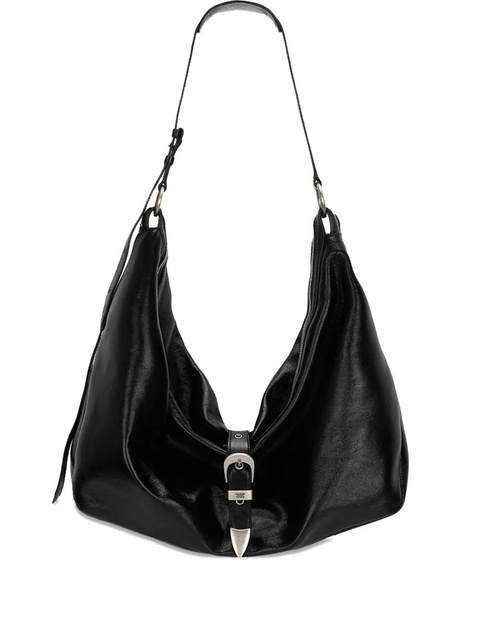 Marge Sherwood buckle-fastening leather shoulder bag - Black - zdjęcie produktu nr 1