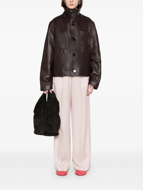 AMI Paris leather jacket - Brown - zdjęcie produktu nr 2