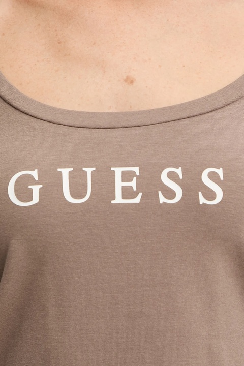Guess longsleeve NEW CARRIE kolor brązowy O5RI00 KBBU1 - zdjęcie produktu nr 2