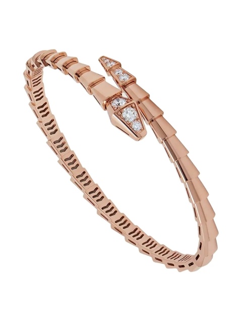 Bvlgari 18K rose gold Serpenti Viper diamond bracelet - Pink - zdjęcie produktu nr 2