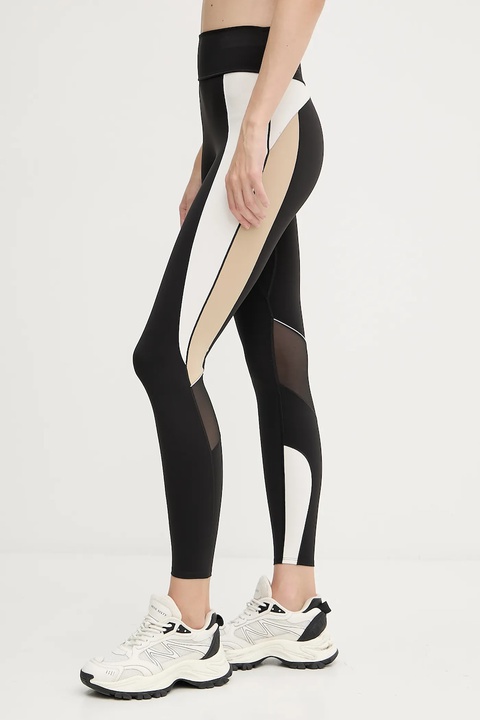 BOSS legginsy damskie kolor czarny wzorzyste 50544178 - zdjęcie produktu nr 2
