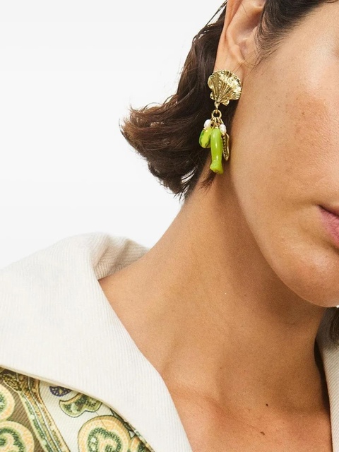 ALEMAIS shell fish bijoux earrings - Gold - zdjęcie produktu nr 2