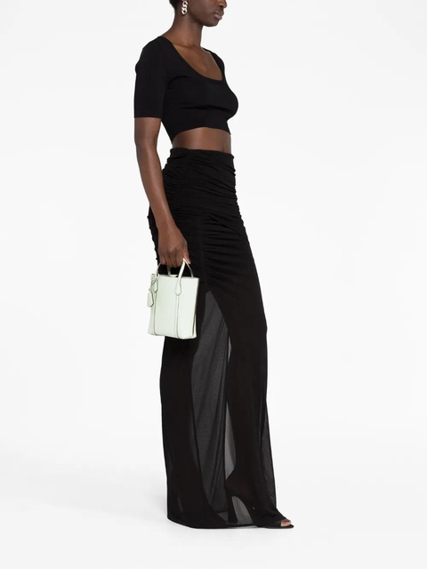 Tory Burch mini Perry leather tote bag - Green - zdjęcie produktu nr 2