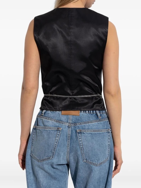 Alexander Wang chain-embellished waistcoat - Grey - zdjęcie produktu nr 2