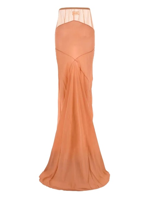 The Attico tulle georgette maxi skirt - Orange - zdjęcie produktu nr 1