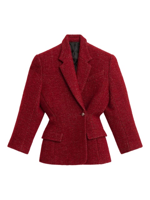 ISABEL MARANT Gallie single-breasted textured blazer - zdjęcie produktu nr 1