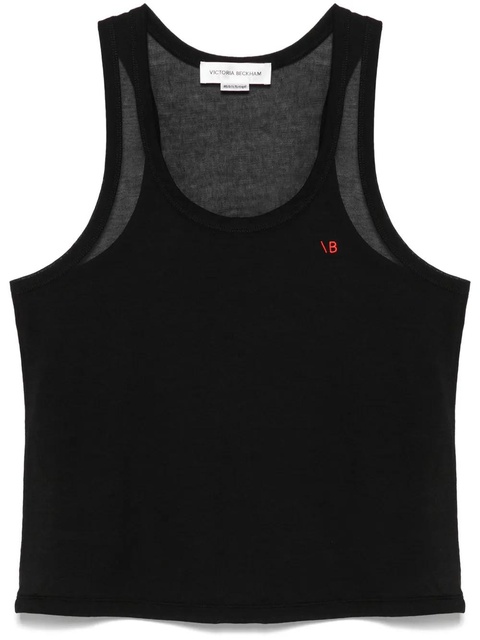 Victoria Beckham mélange tank top - Black - zdjęcie produktu nr 2