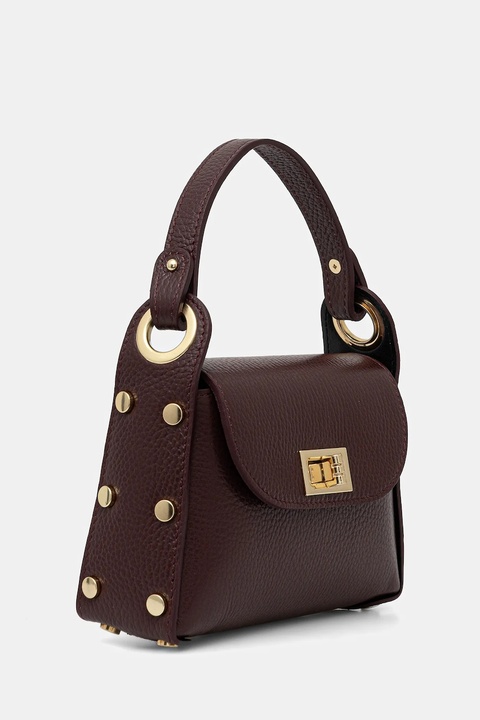 Answear.LAB torebka skórzana kolor bordowy - zdjęcie produktu nr 2