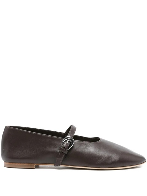 STAUD buckle-strap leather flats - Brown - zdjęcie produktu nr 1