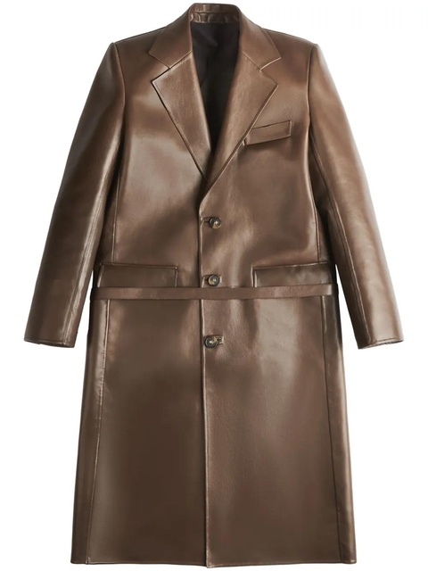 Tod's leather coat - Brown - zdjęcie produktu nr 1